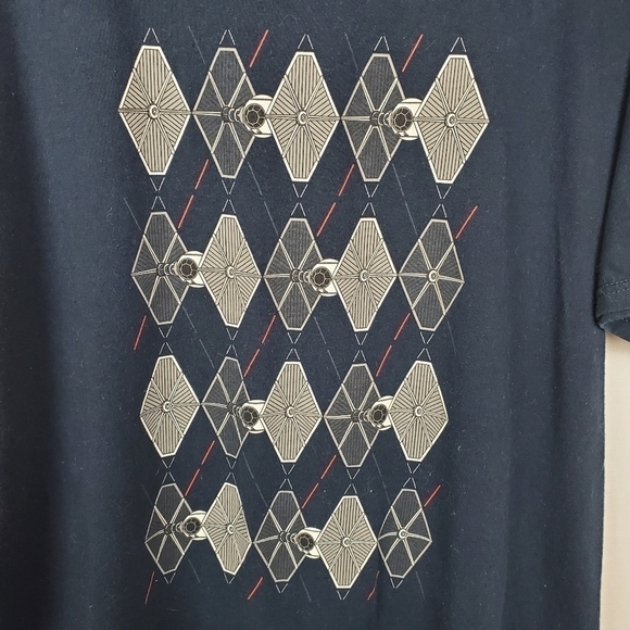 Teefury sz L Star Wars Tie Fighter graphic tshirt - Picture 3 of 4